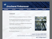 Tablet Screenshot of druck-finkenauer.de